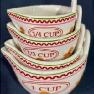 Boston Warehouse Holiday Bakeshop Measuring Cups